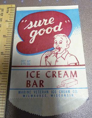 USA WW2   ICE CREAM WRAPPER