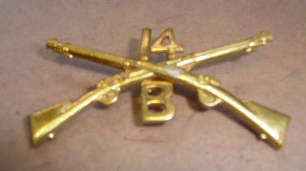 USA WW1 INFANTRY OFFICER COLLAR INSIGNIA