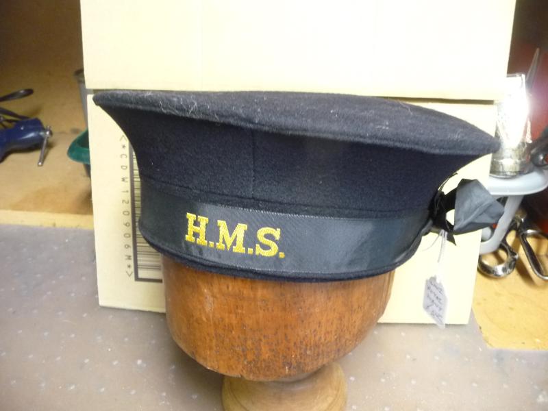 BRITISH WW2 RN SAILOR CAP  HMS TALLY