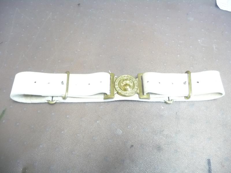 BRITISH GRENADIER  GUARDS WHITE BELT